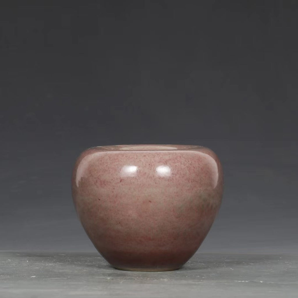 Cowpea Red Apple-Shaped Zun Vase 051
