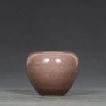 Cowpea Red Apple-Shaped Zun Vase 051