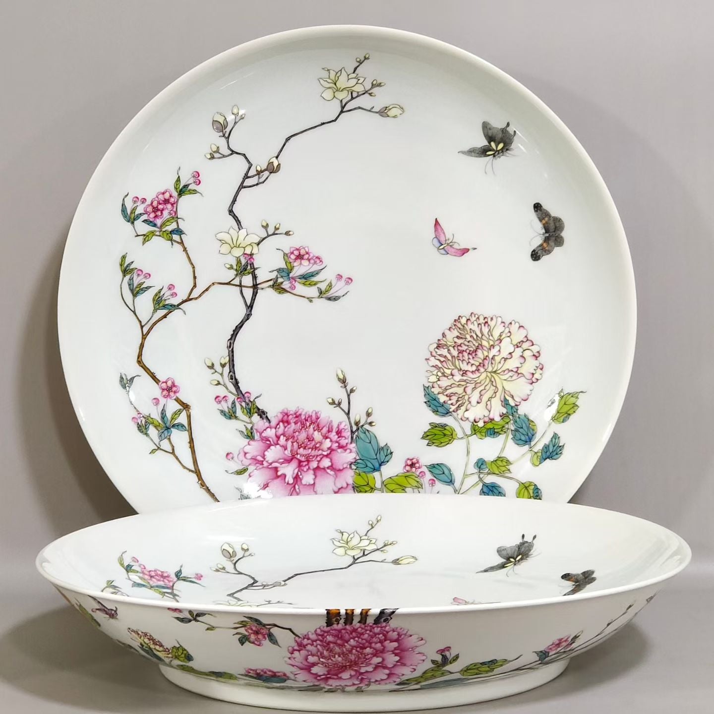Famille Rose plate