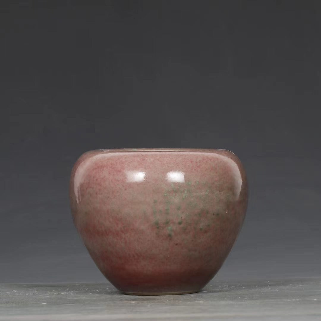 Cowpea Red Apple-Shaped Zun Vase 051