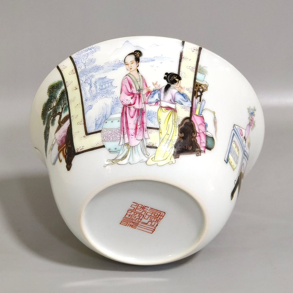 Famille Rose Cup Set