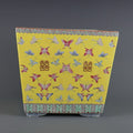 Famille Rose Square Planter with Yellow Ground 082