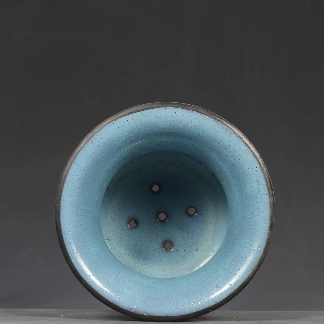 Song Dynasty Jun Kiln Rose Purple Zhadou-Form Flower Pot 052