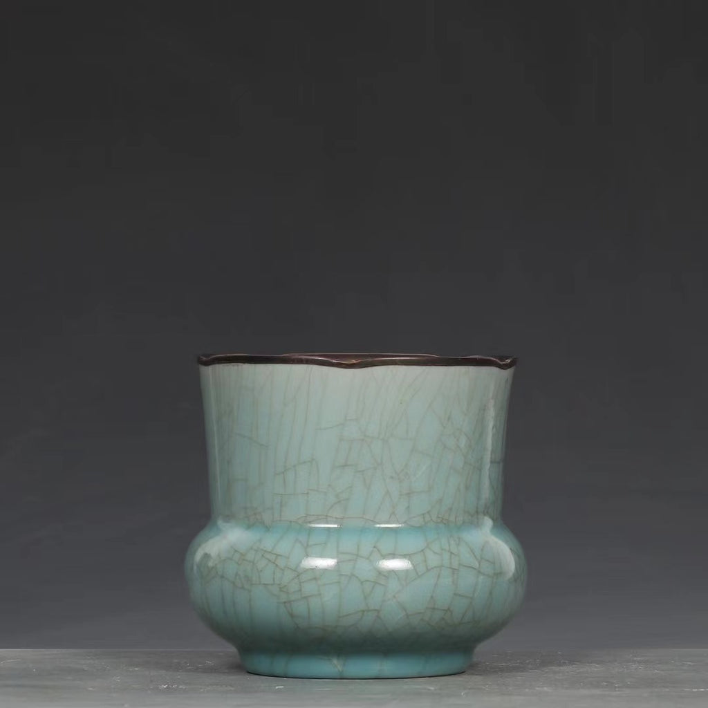 Song Dynasty Ru Kiln Sky-Blue Glazed Zhadou 053
