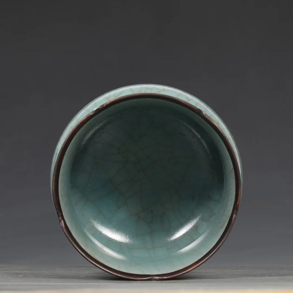 Song Dynasty Ru Kiln Sky-Blue Glazed Zhadou 053
