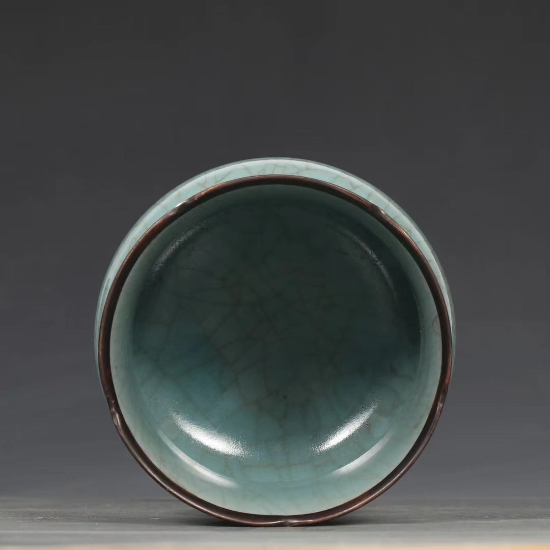 Song Dynasty Ru Kiln Sky-Blue Glazed Zhadou 053